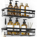 2 Pack Adhesive Shower Caddies, No Drill Bathroom Shelves, Large