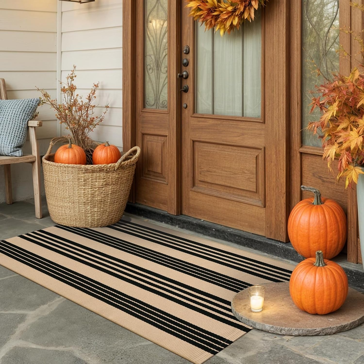Front Door Mats Outdoor Fall Porch Rug Doormats Outdoor Entrance