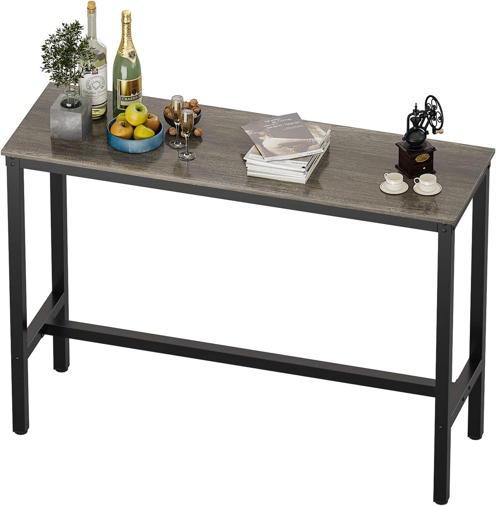 Bar Table, Bar Height Pub Table, High Top Cocktail Table for Kitchen Dining