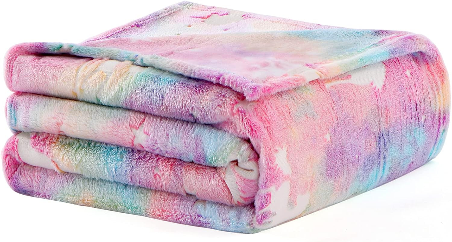 Glow in the Dark Blanket Unicorns Gifts for Girls, Toys for Girls Age 2 3 4 5 6 7 8 9 10 Year Old, Soft Kids Blankets Gifts for Grandkids Teens for Easter Birthday Christmas, 50"X60"