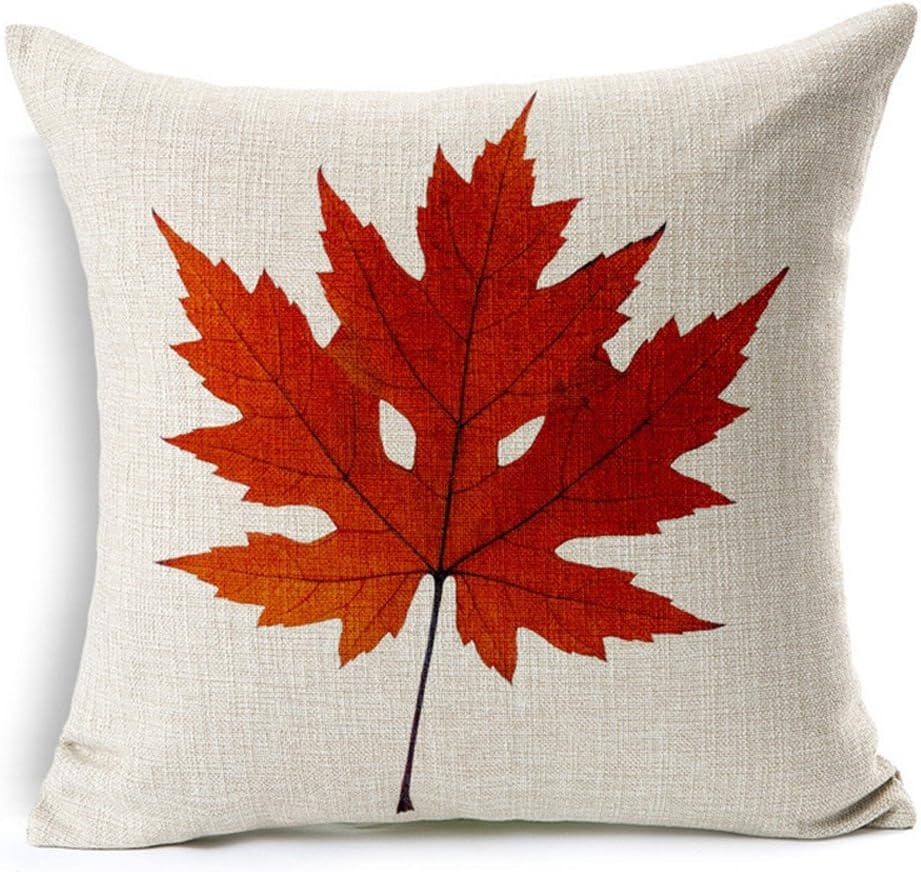 Fall Outdoor Throw Pillow Covers 18X18 Set of 4, Thanksgiving