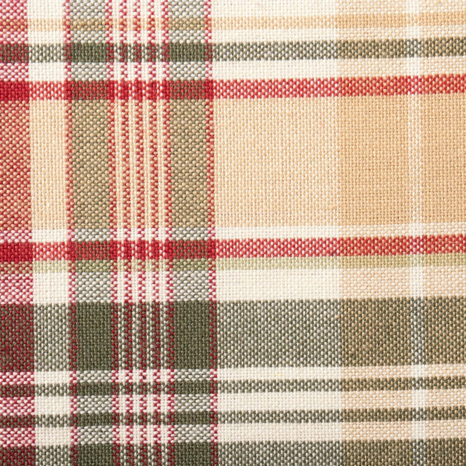 Give Thanks Plaid Fall Table Decor, Autumn & Thanksgiving Tabletop Linens, 14X72 Table Runner