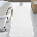 Luxury Bathroom Rug Shaggy Bath Mat 24 X 60 Inch, White