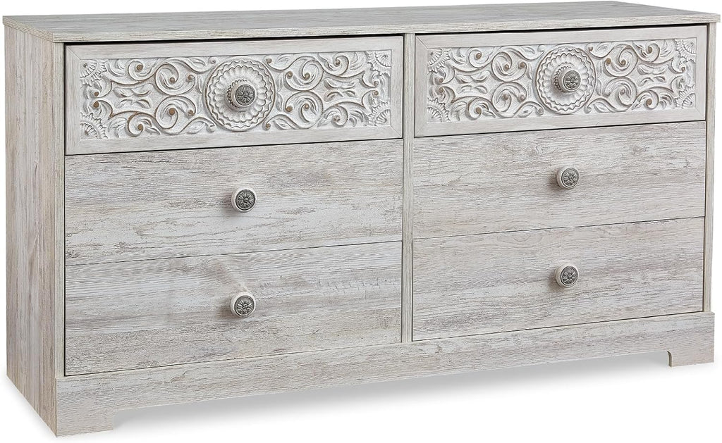 Signature Design by Ashley Paxberry Boho Dresser, Whitewash