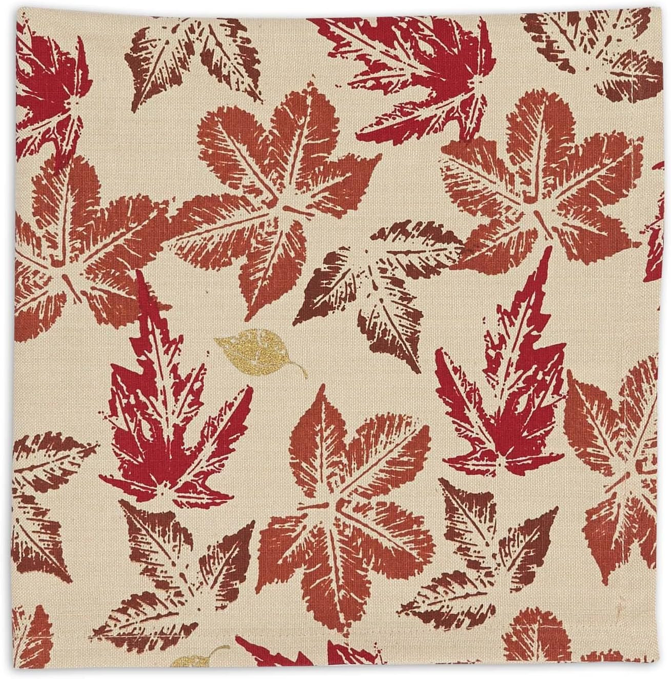 Rustic Autumn Leaves Kitchen Collection Thanksgiving & Fall Table Décor, Napkin Set, 20X20, 6 Piece