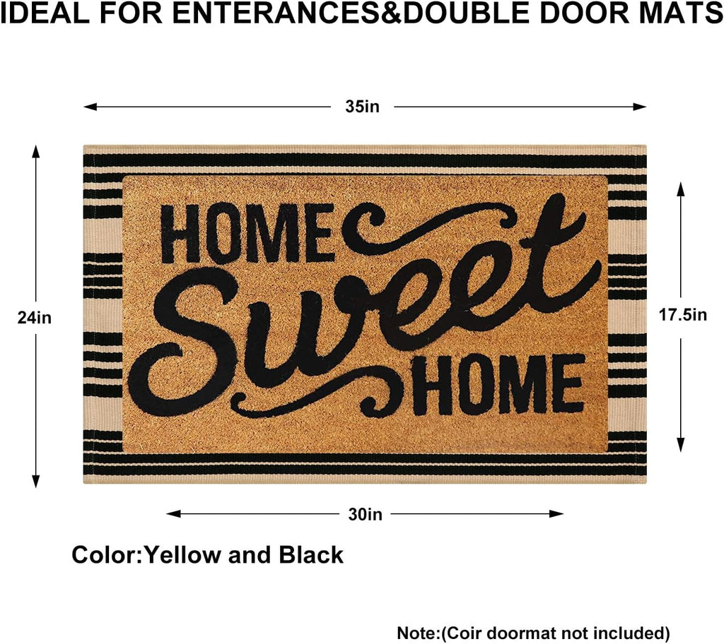 Front Door Mats Outdoor Fall Front Porch Rug Layered Welcome Mats